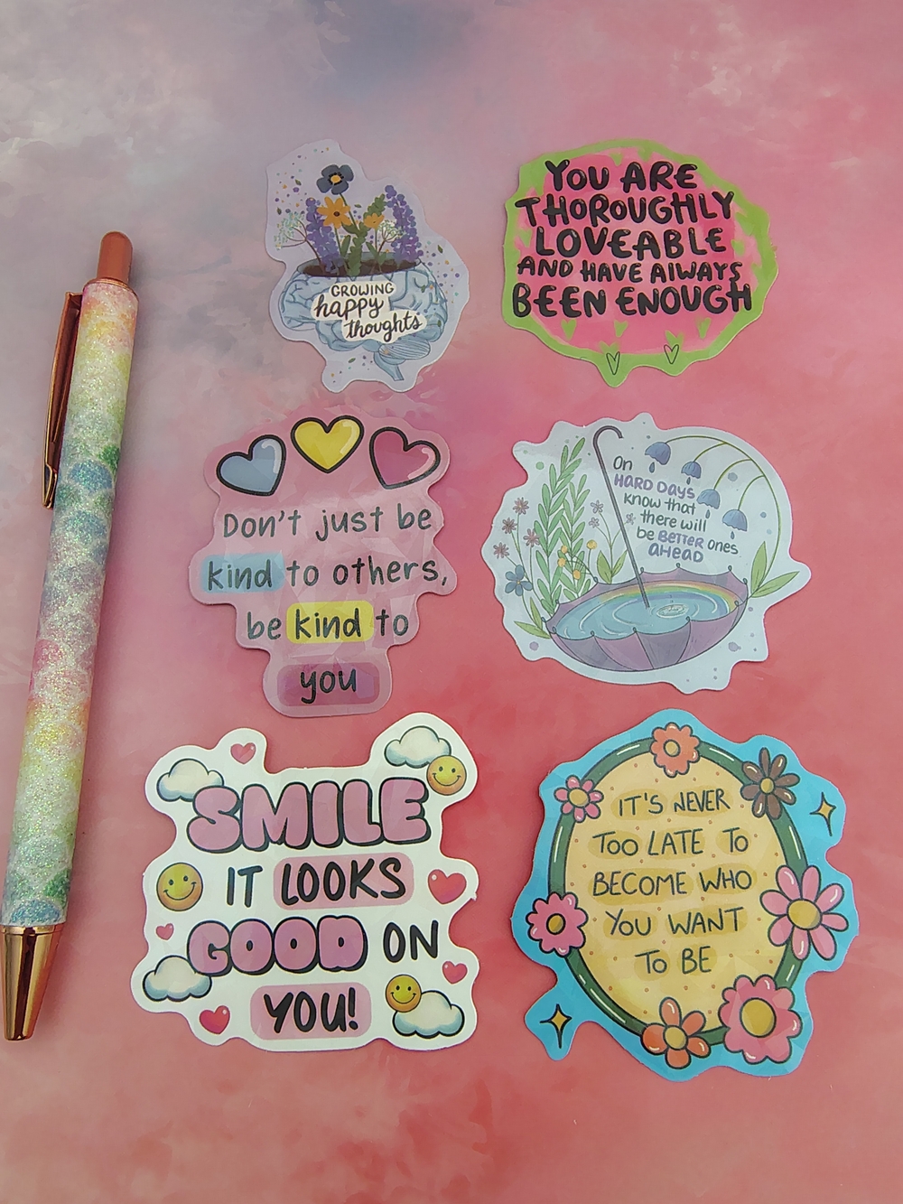 🪅Positive Motivational Stickers Mix 5 Pieces- Set 10🪅